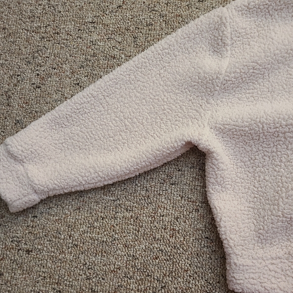 Victoria's Secret PINK Army Zip Up Sherpa Size Large - Picture 10 of 14